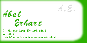 abel erhart business card